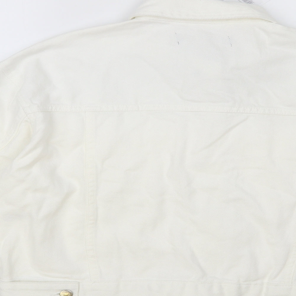 George Womens White Jacket Size 14 Button
