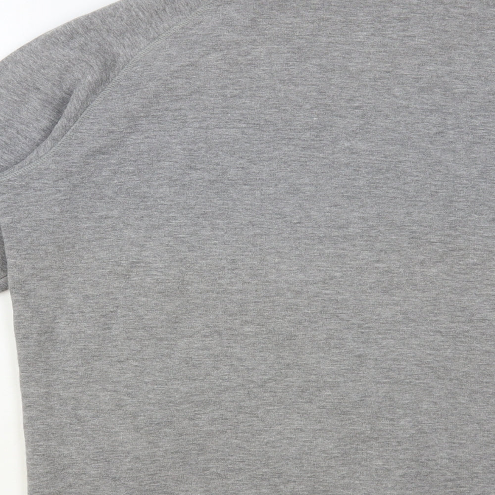 Crane Mens Grey Cotton Full Zip Sweatshirt Size M