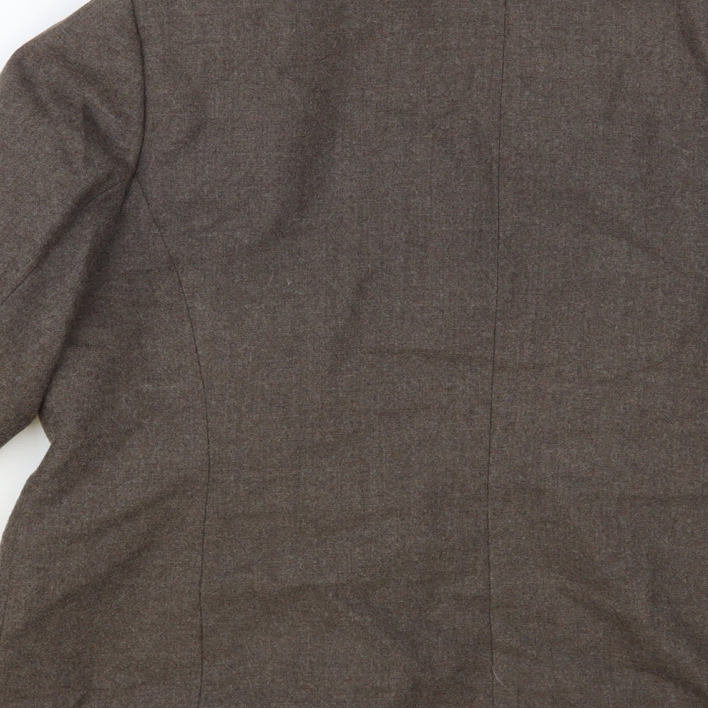Eastex Womens Brown Jacket Blazer Size 14 Button