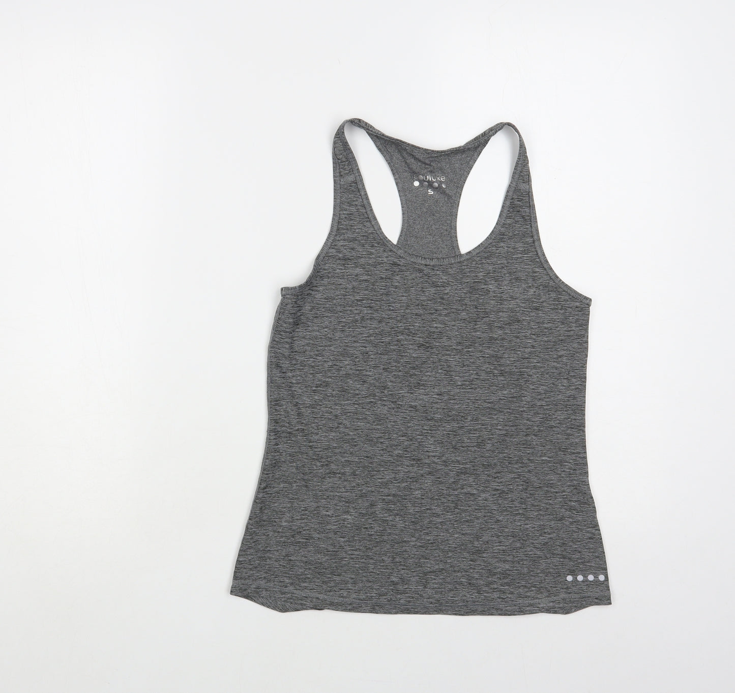 Souluxe Womens Grey Polyester Pullover Tank Size S Scoop Neck Pullover