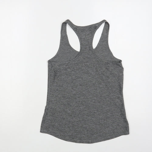 Souluxe Womens Grey Polyester Pullover Tank Size S Scoop Neck Pullover
