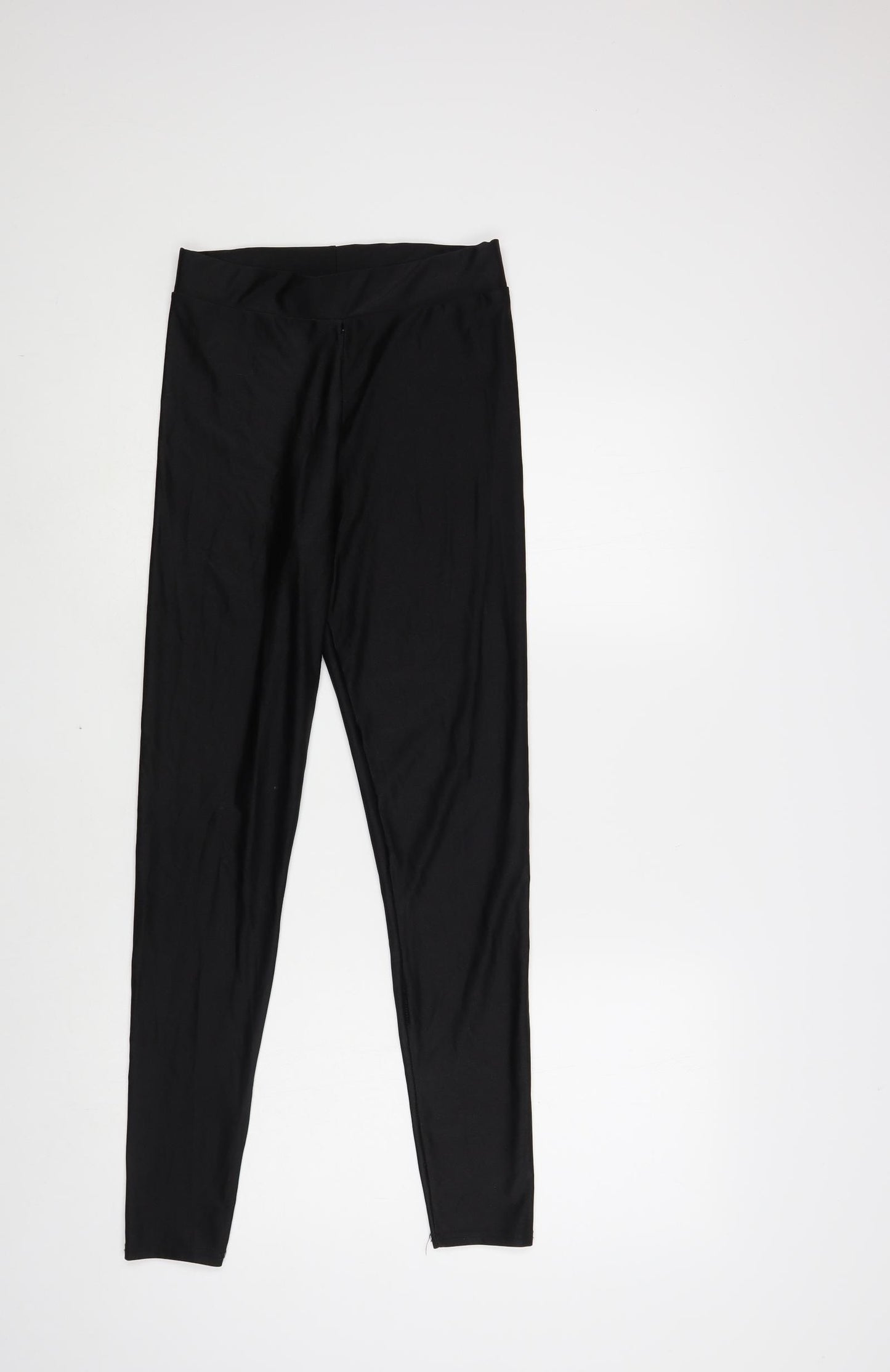 COLLUSION Womens Black Nylon Compression Leggings Size 6 L28 in Regular Pullover