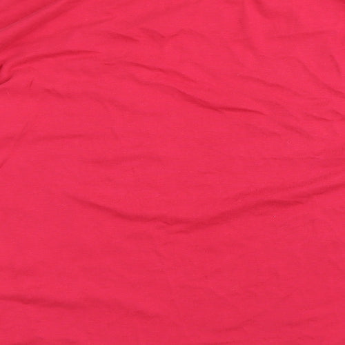 NEXT Womens Pink Cotton Basic T-Shirt Size 20 Boat Neck