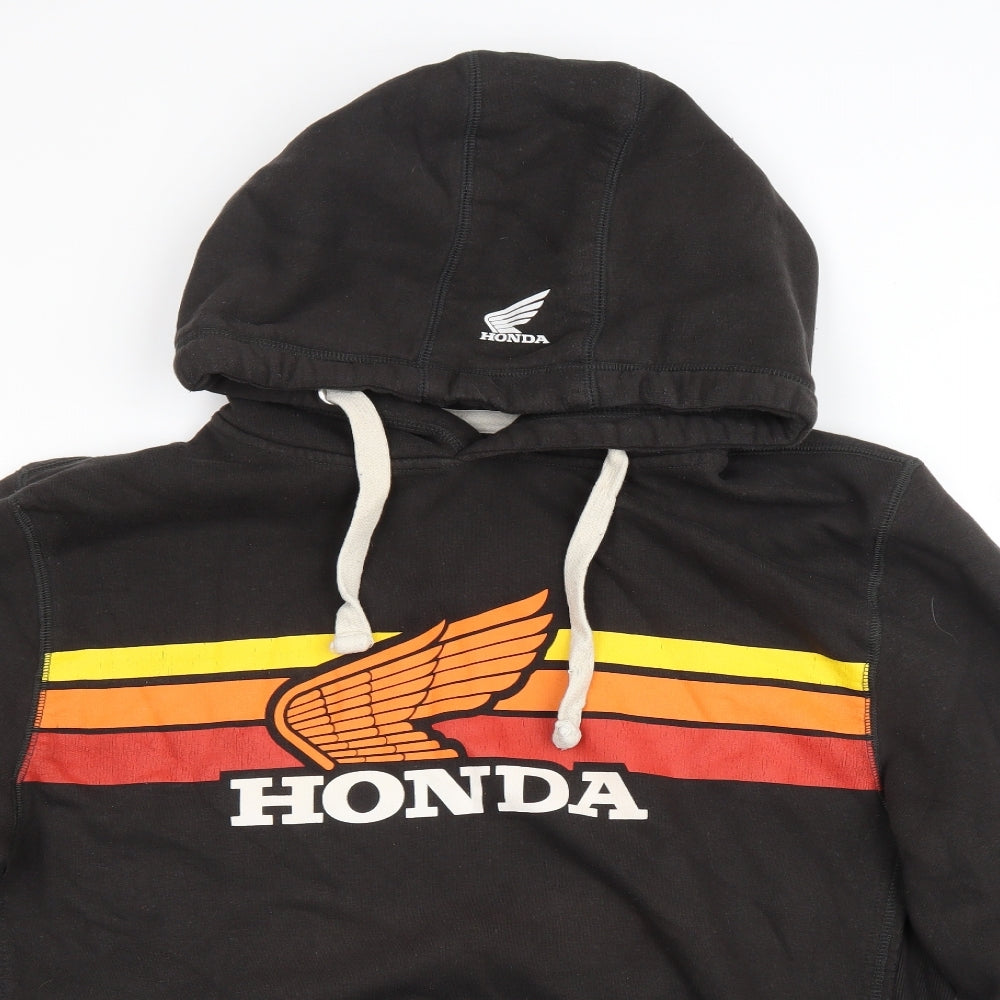 Honda Mens Black Cotton Pullover Hoodie Size XL