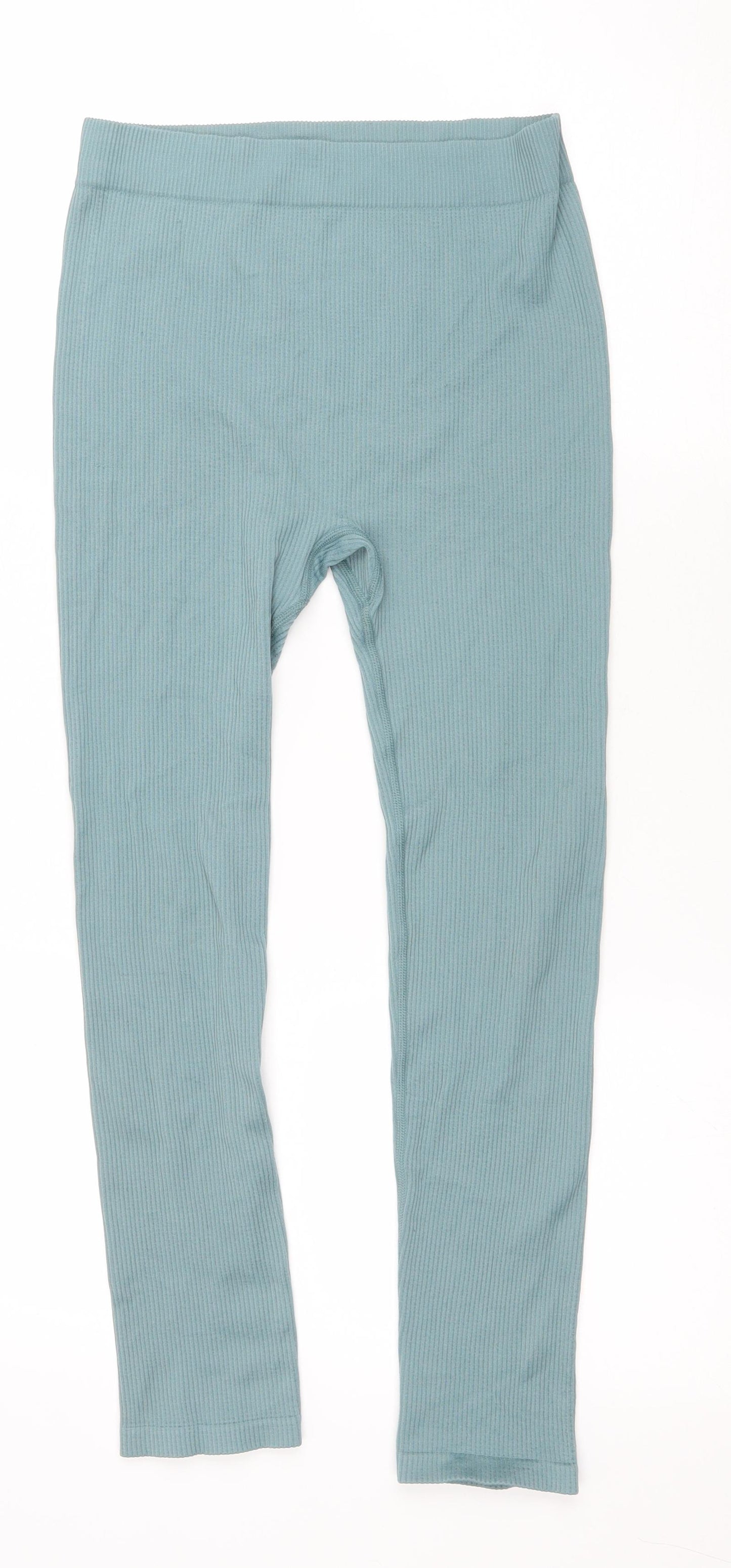 Dunnes Stores Womens Green Nylon Capri Leggings Size M L24 in