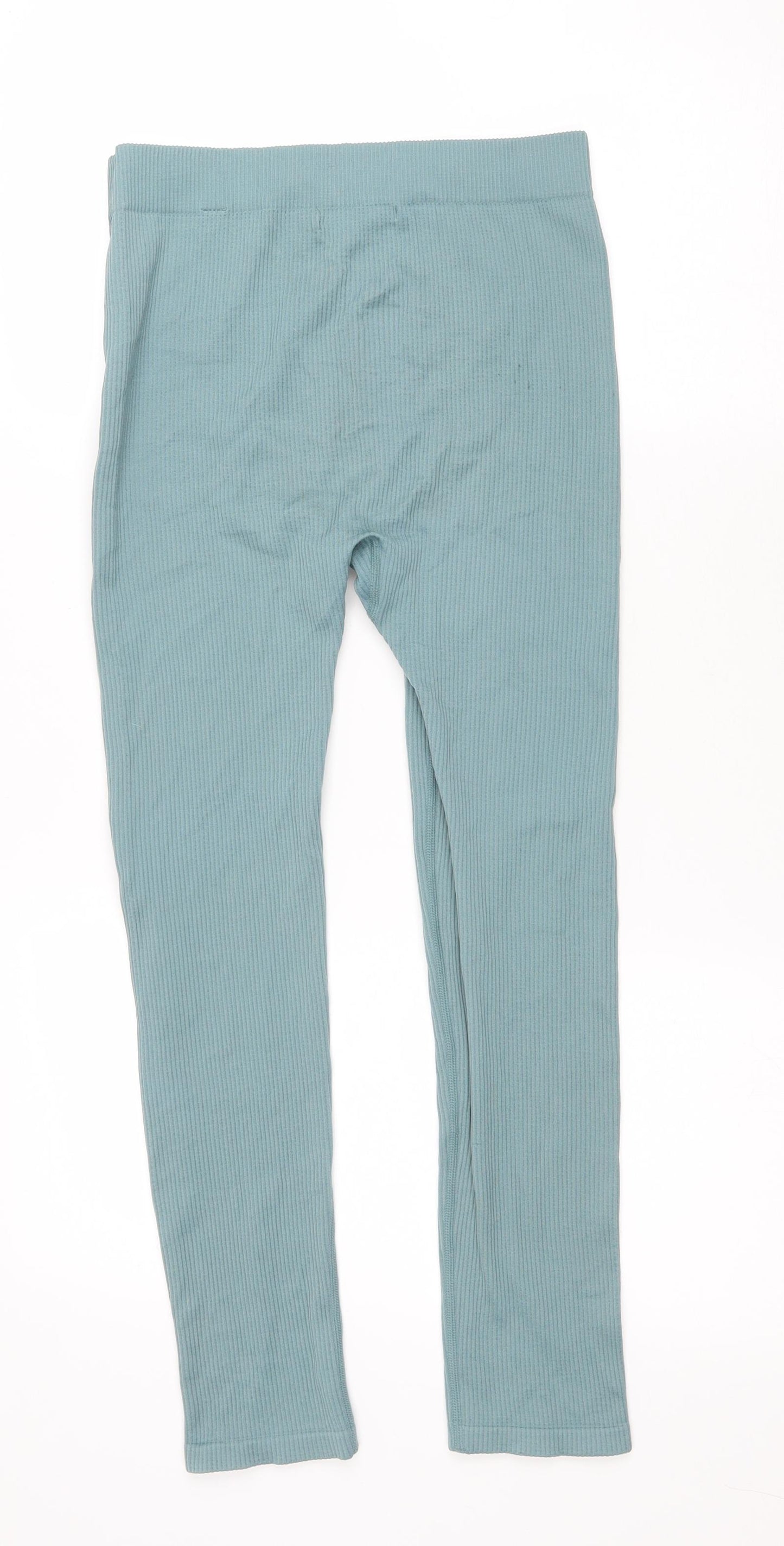 Dunnes Stores Womens Green Nylon Capri Leggings Size M L24 in