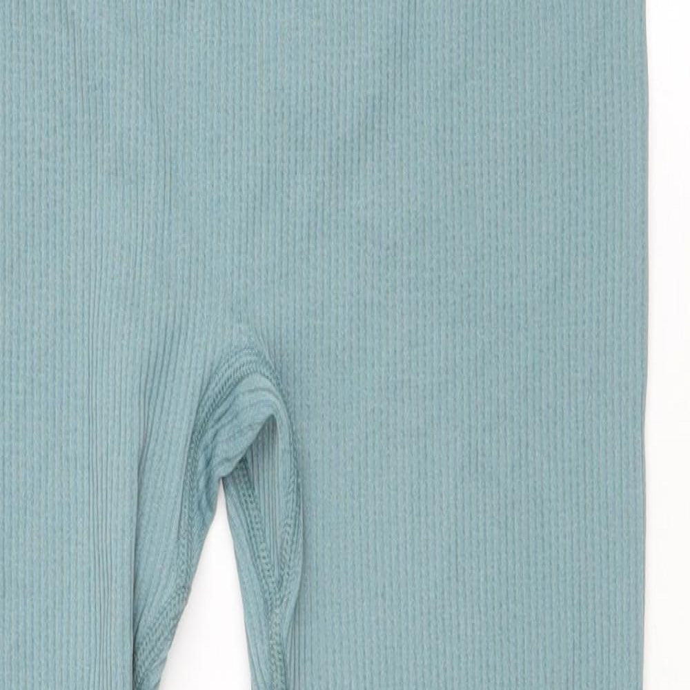 Dunnes Stores Womens Green Nylon Capri Leggings Size M L24 in