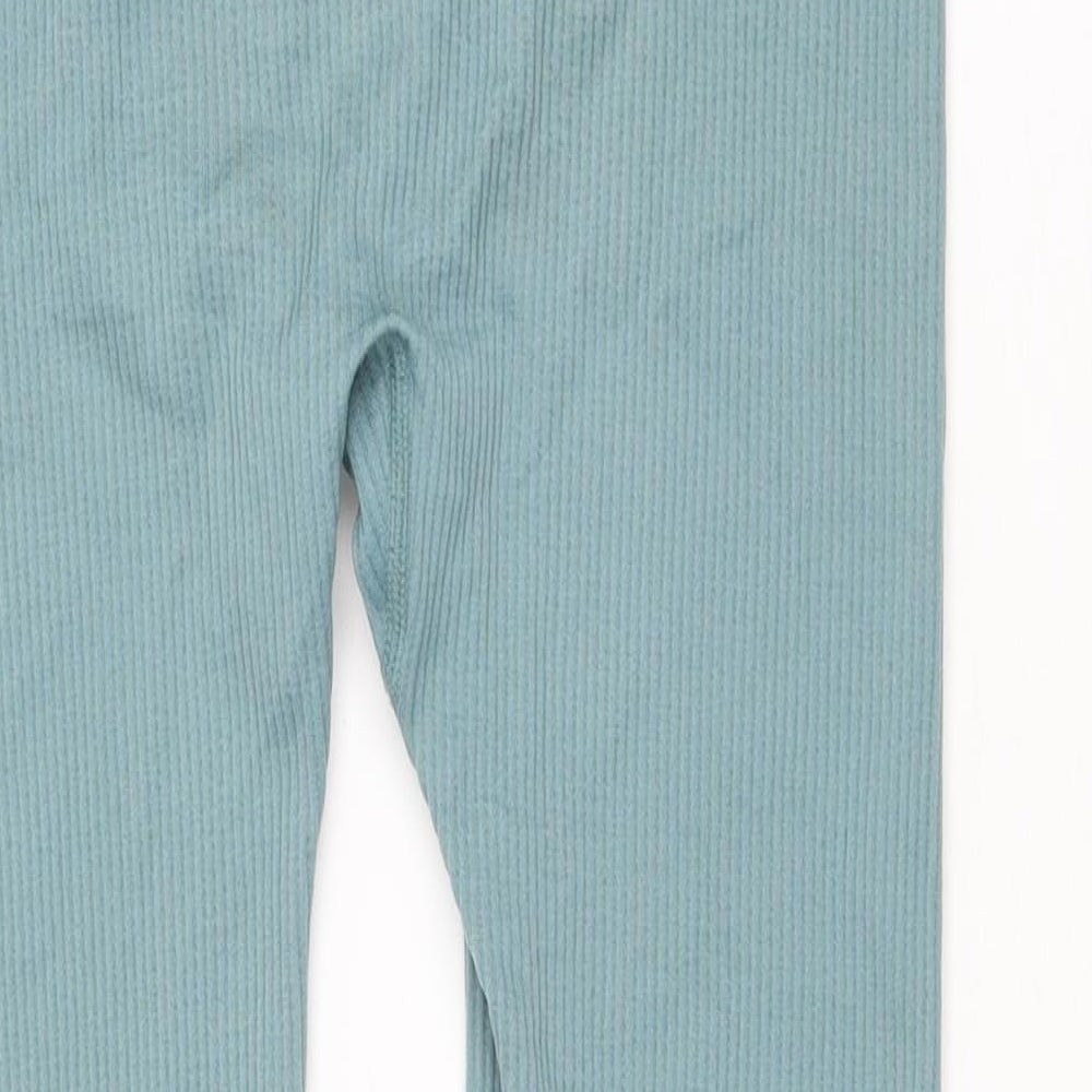 Dunnes Stores Womens Green Nylon Capri Leggings Size M L24 in