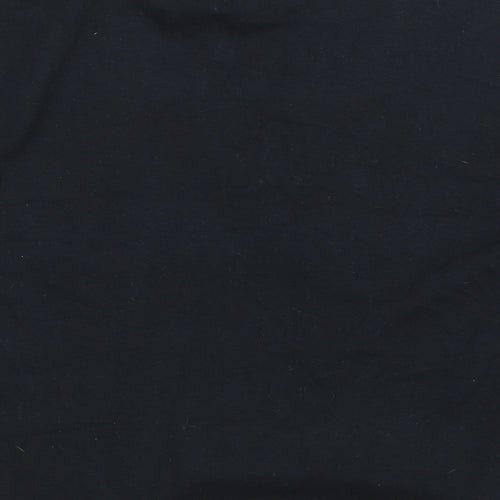River Island Girls Black Cotton Basic T-Shirt Size 7-8 Years Round Neck Pullover - Love Story