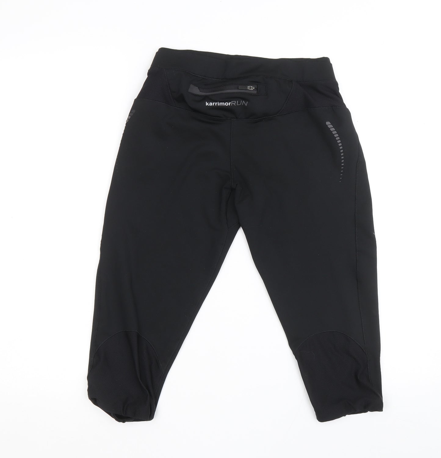 Karrimor Womens Black Polyester Athletic Shorts Size 10 L17.5 in Regular Drawstring