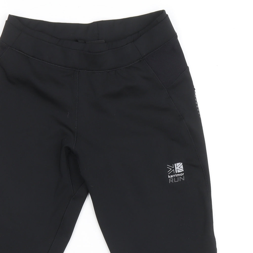 Karrimor Womens Black Polyester Athletic Shorts Size 10 L17.5 in Regular Drawstring