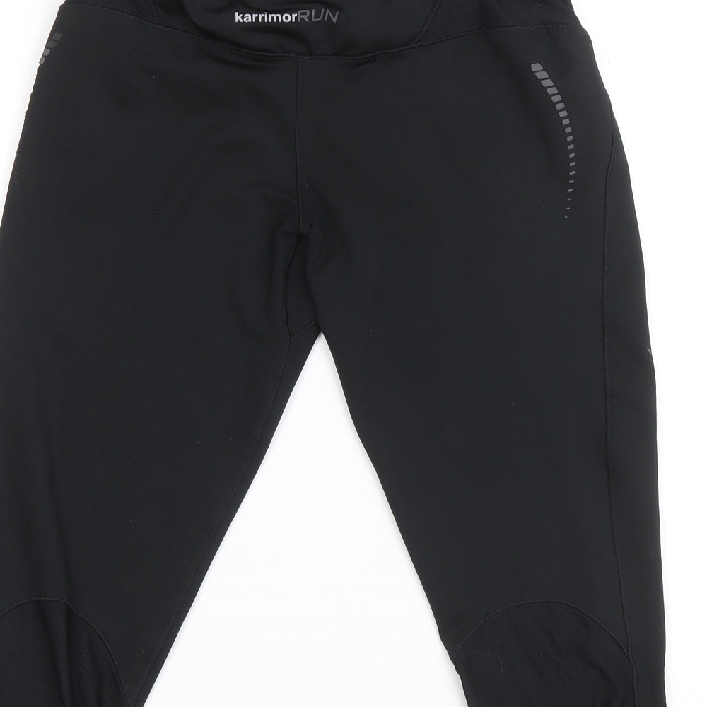 Karrimor Womens Black Polyester Athletic Shorts Size 10 L17.5 in Regular Drawstring
