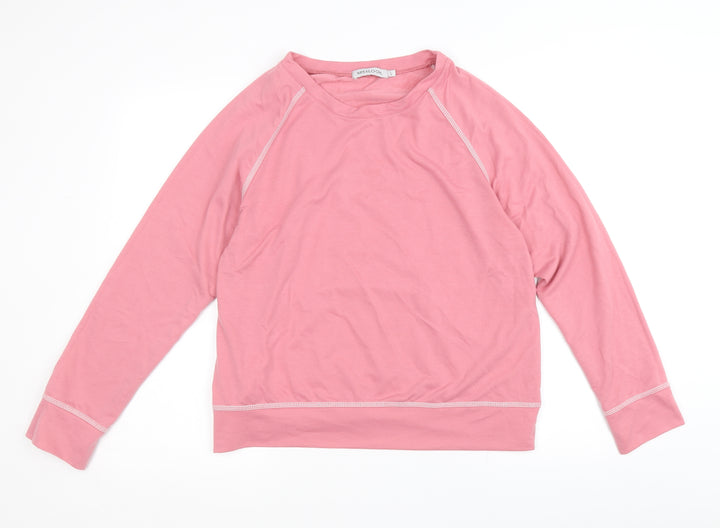 MissLook Womens Pink Cotton Blend Pullover Sweatshirt Size L Pullover