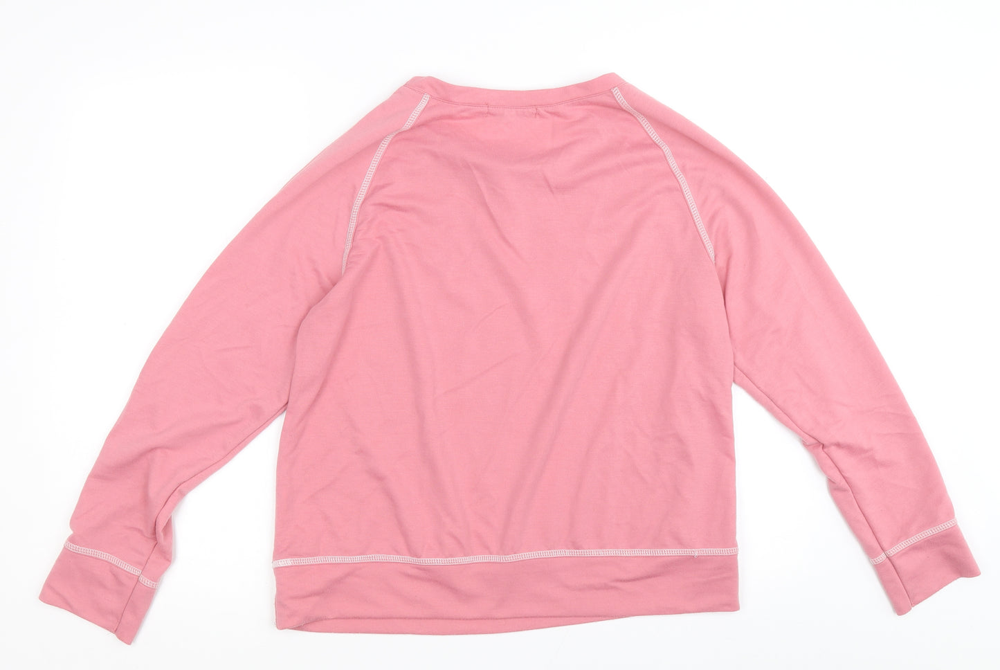 MissLook Womens Pink Cotton Blend Pullover Sweatshirt Size L Pullover