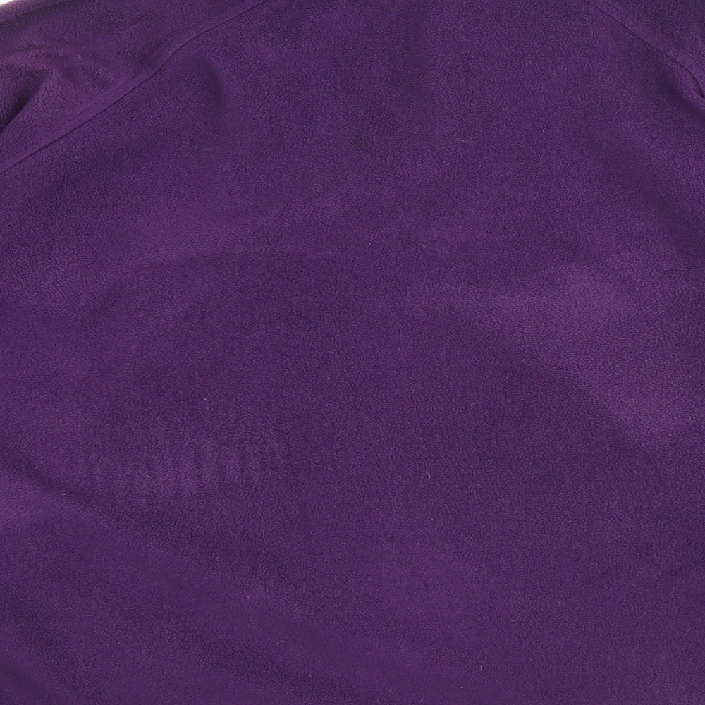 Hawkshead Womens Purple Polyester Pullover Sweatshirt Size 12 Zip