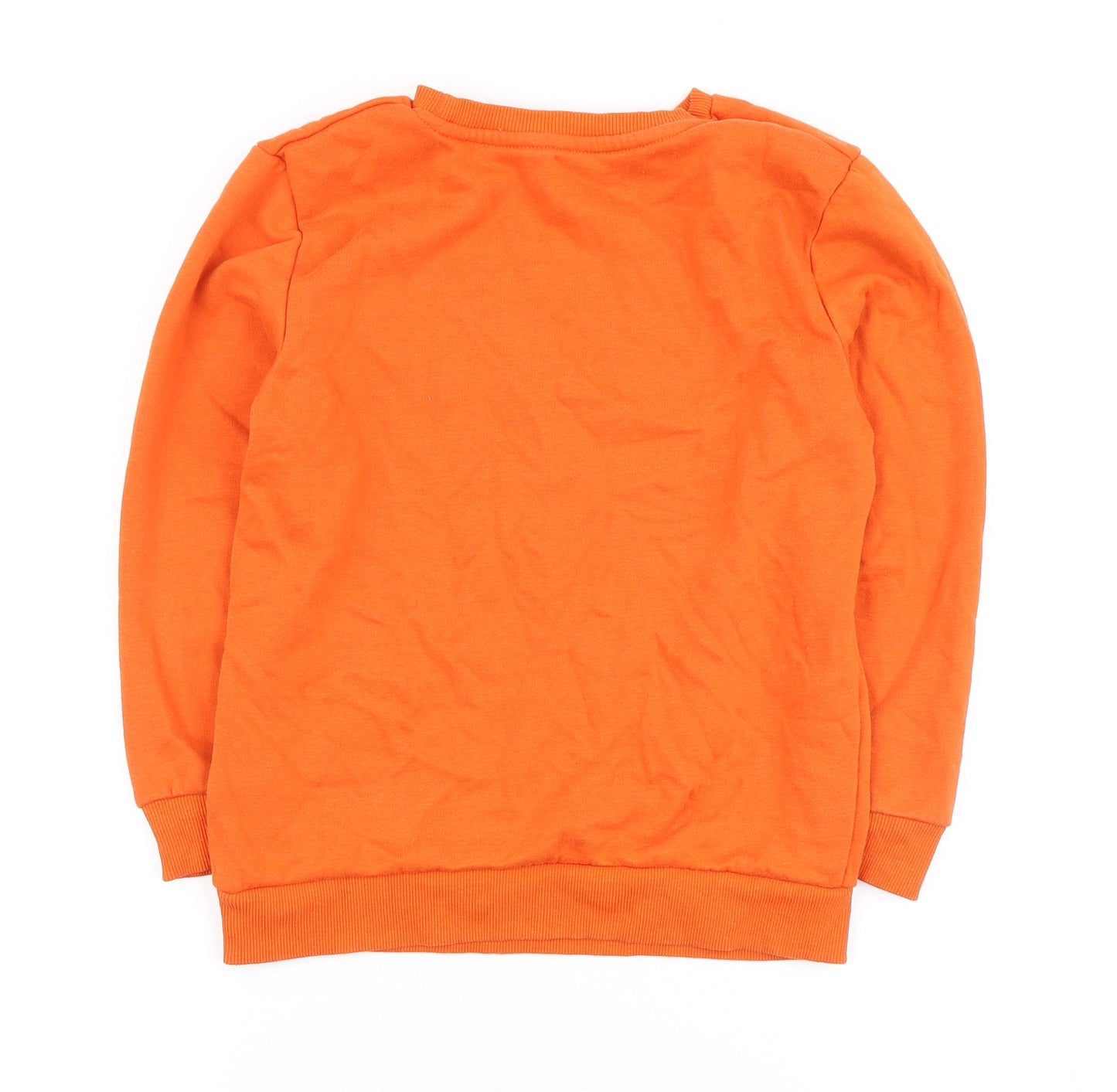 Dunnes Stores Boys Orange Cotton Pullover Sweatshirt Size 9-10 Years - Catch you on the wave