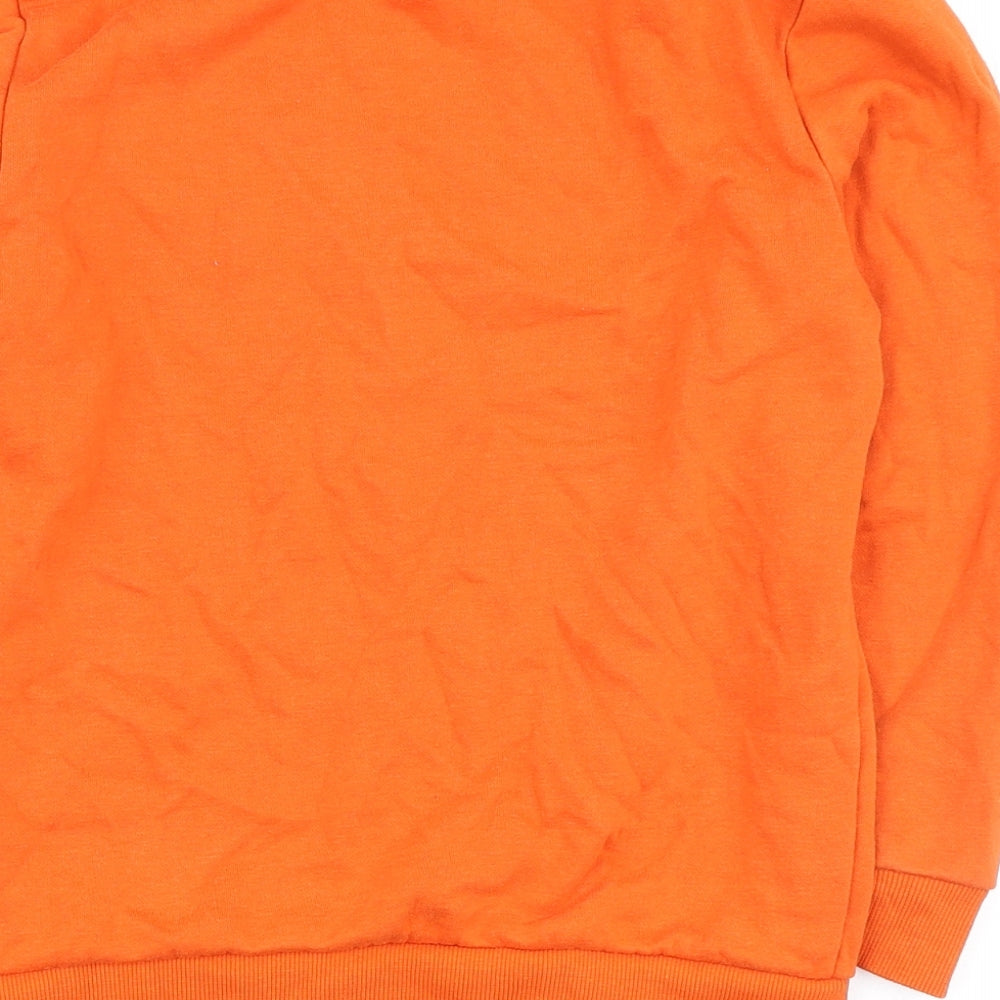 Dunnes Stores Boys Orange Cotton Pullover Sweatshirt Size 9-10 Years - Catch you on the wave