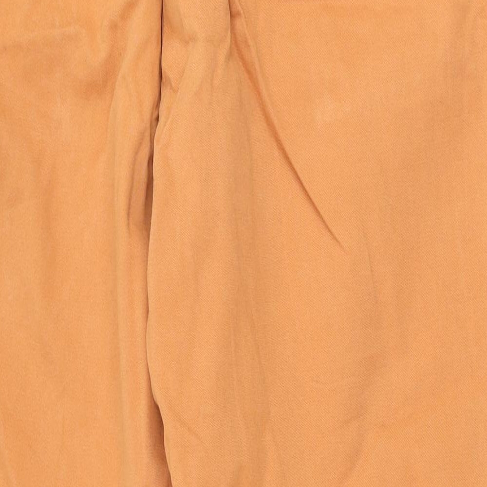 TU Womens Orange Cotton Jogger Trousers Size 18 L26 in Regular Tie