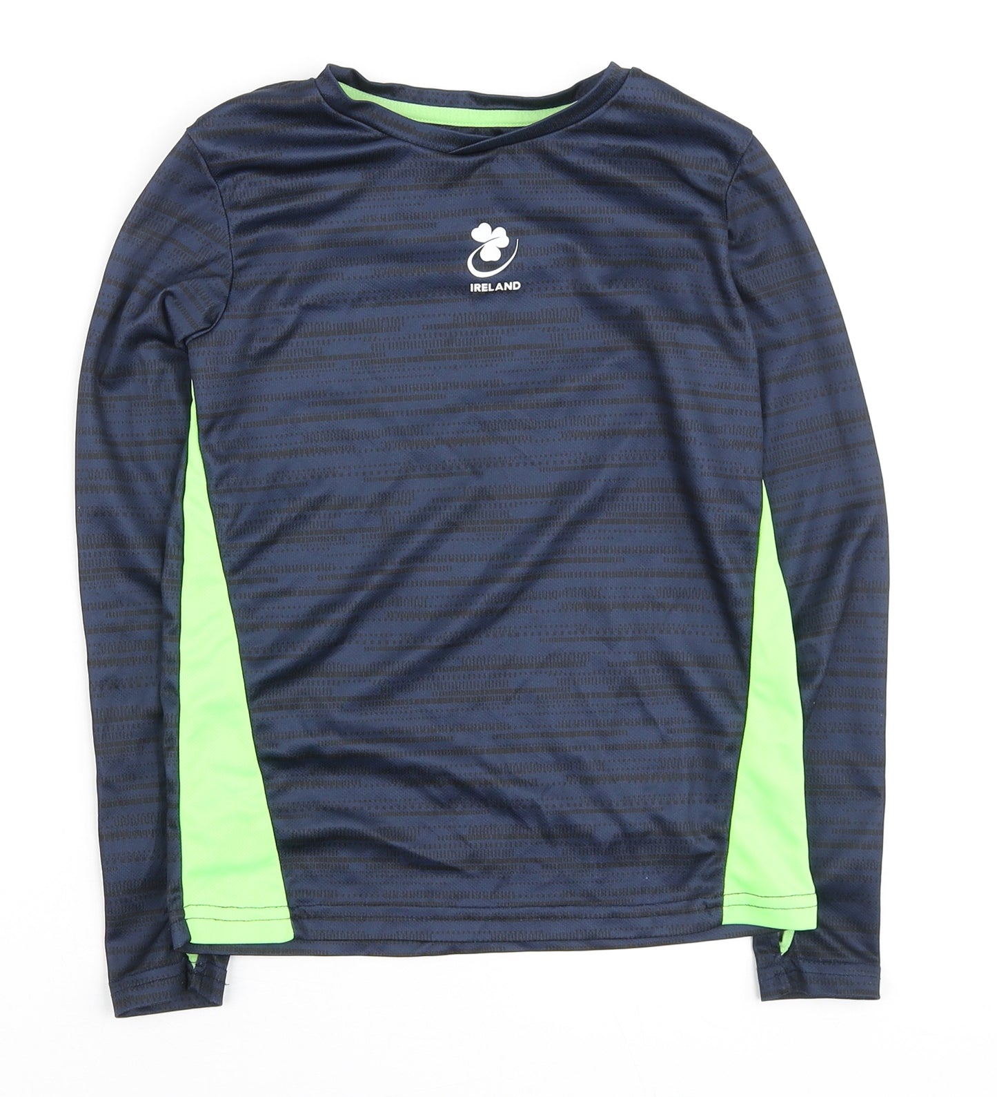 Dunnes Stores Boys Blue Polyester Basic T-Shirt Size 8-9 Years Round Neck - Ireland