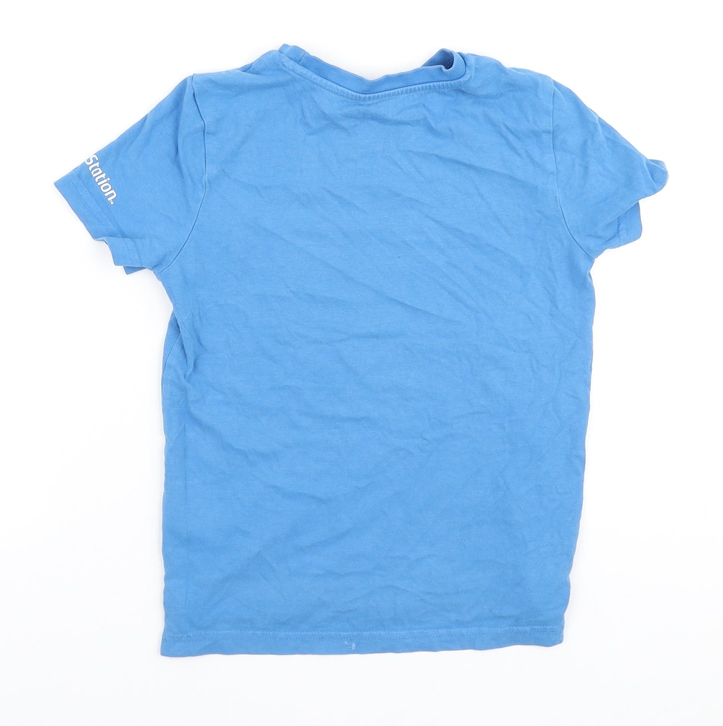 F&F Boys Blue Cotton Basic Polo Size 5-6 Years Round Neck - Gamer for Life