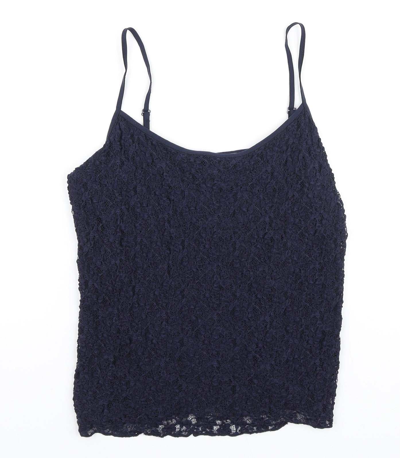 Marks and Spencer Womens Blue Polyamide Camisole Tank Size 16 Round Neck