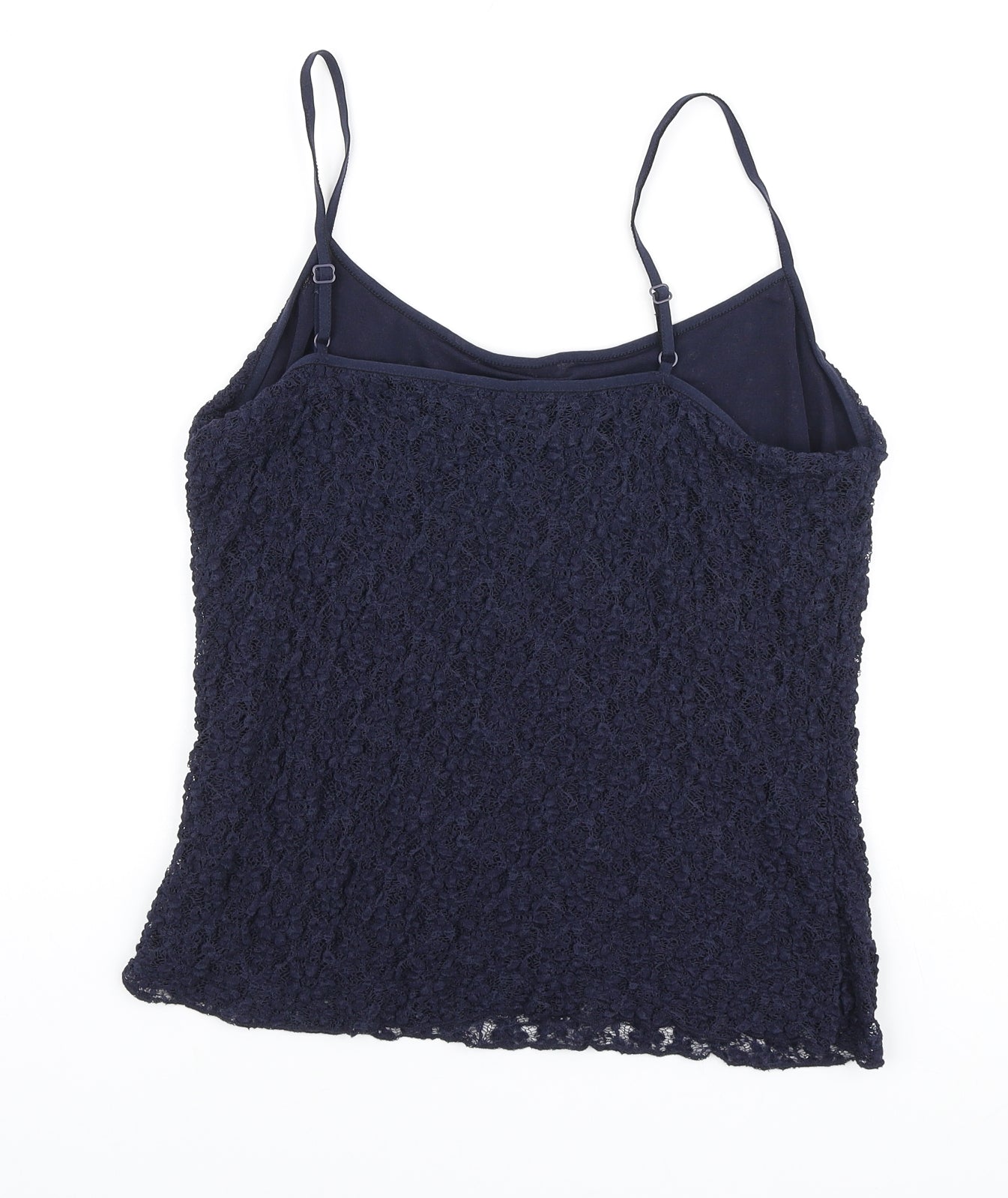 Marks and Spencer Womens Blue Polyamide Camisole Tank Size 16 Round Neck