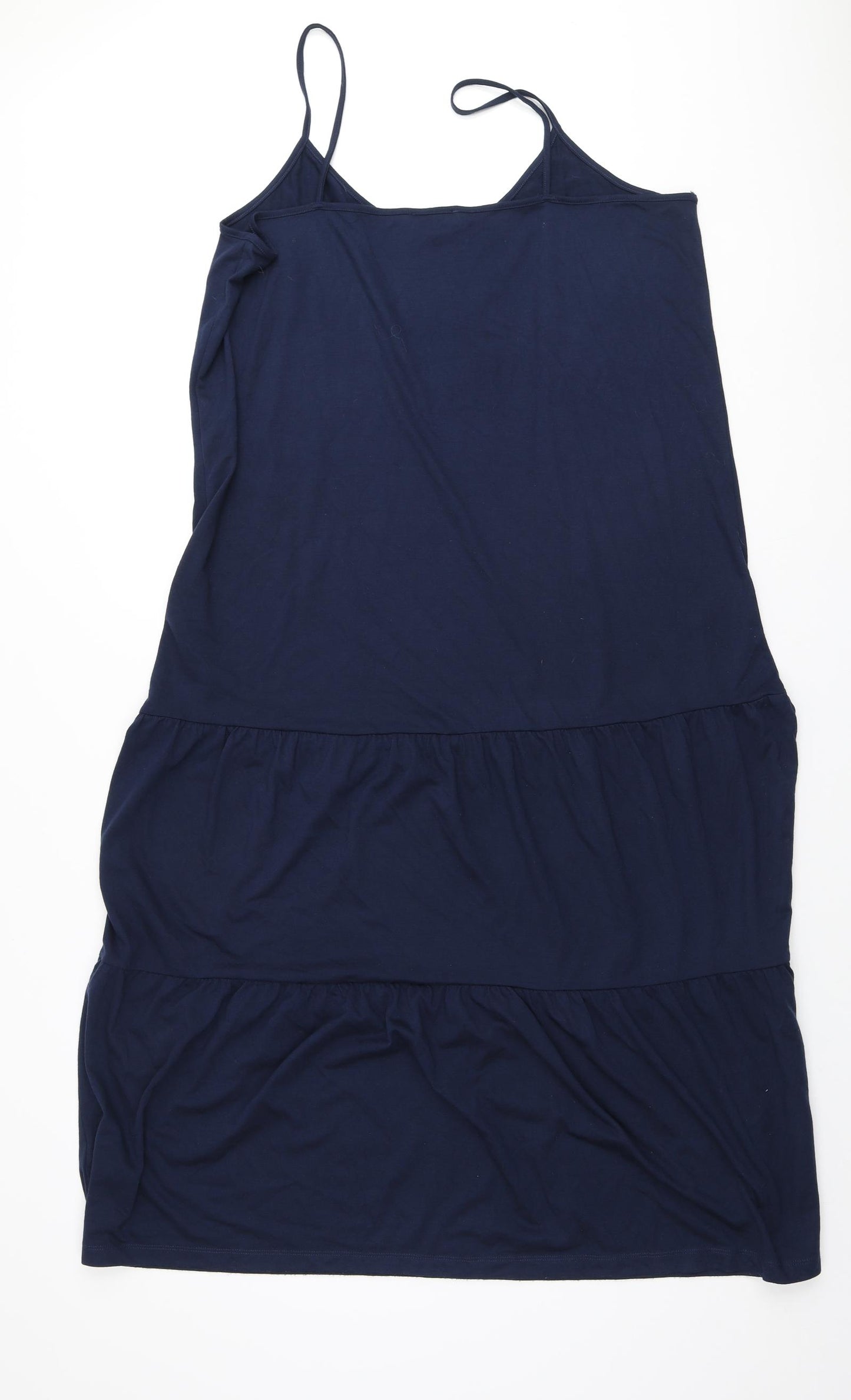 Papaya Womens Blue Polyester Fit & Flare Size 16 V-Neck