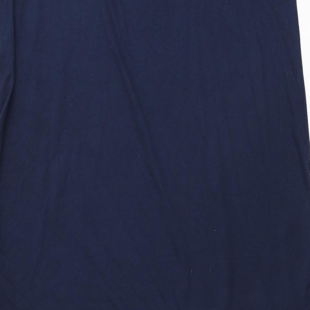 Papaya Womens Blue Polyester Fit & Flare Size 16 V-Neck