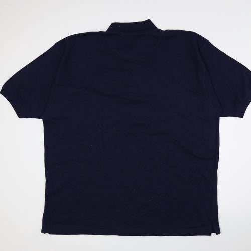 CH Classic Mens Multicoloured 100% Cotton Polo Size XL Collared Button - Logo print, 2XL