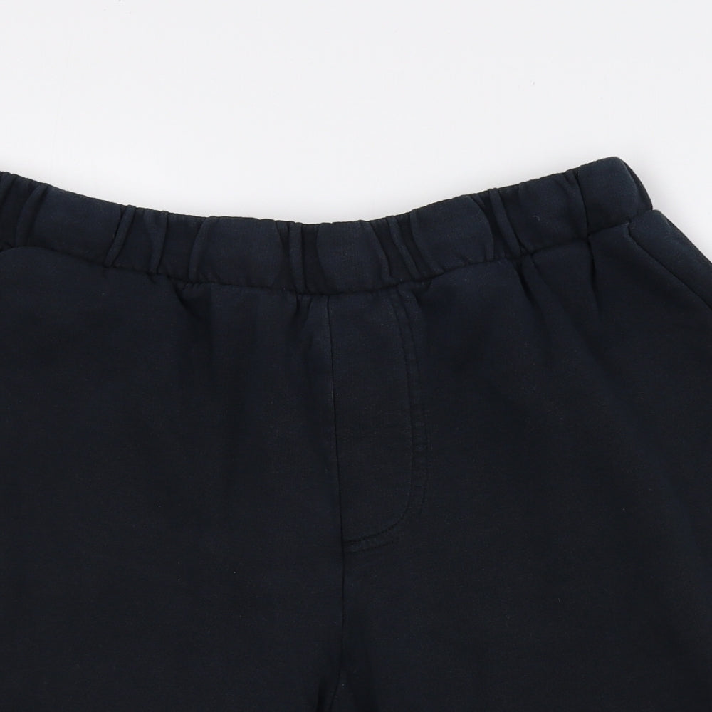 PUMA Mens Blue Cotton Sweat Shorts Size XL L8 in Regular Drawstring - Logo Print
