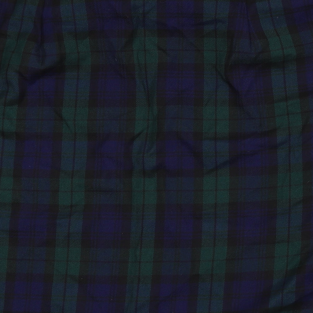 New Look Womens Multicoloured Check Polyester A-Line Skirt Size 14 Zip