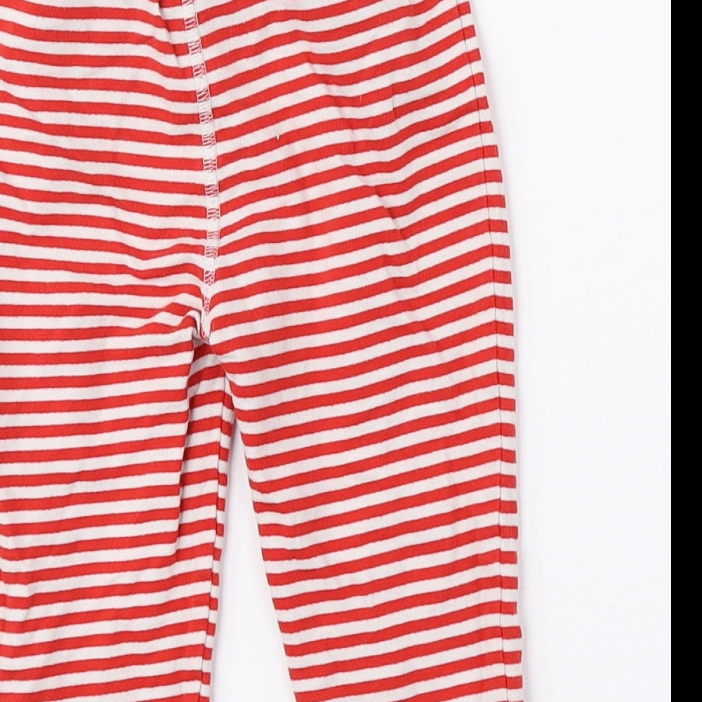 TU Boys Multicoloured Striped 100% Cotton Jogger Trousers Size 12-18 Months Drawstring
