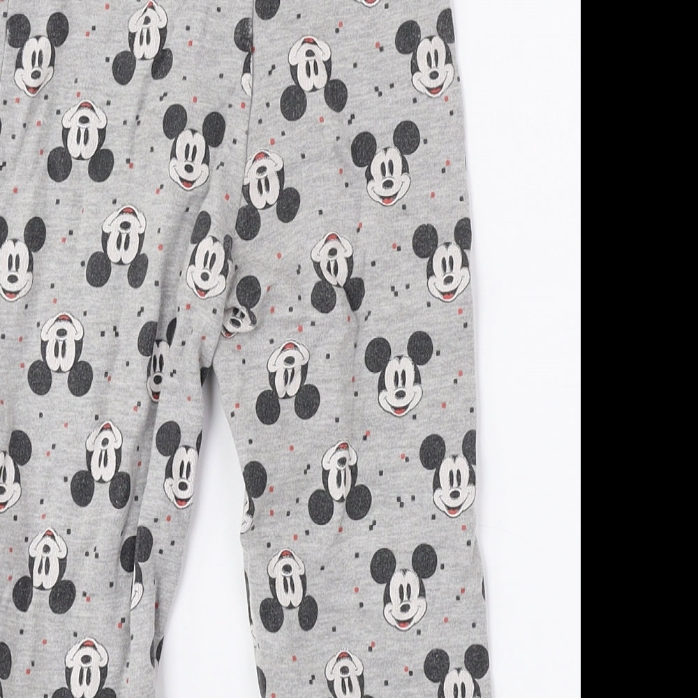 Disney Boys Multicoloured Geometric Cotton Jogger Trousers Size 18-24 Months - Mickey Mouse