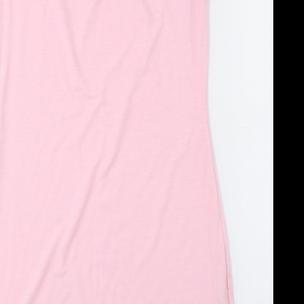 Preworn Womens Multicoloured Polyester Bodycon Size M High Neck - Decoration on neckline