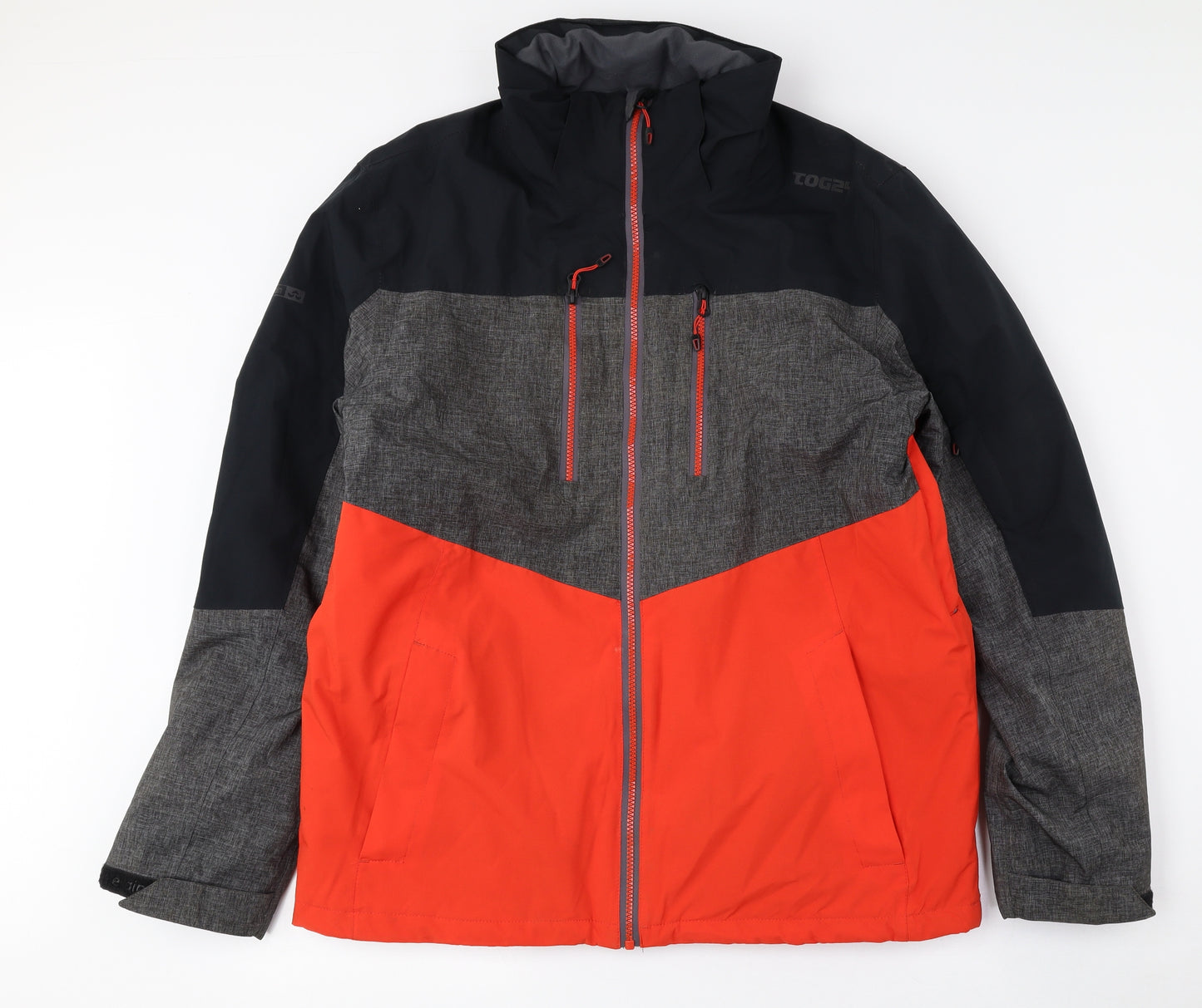 TOG24 Mens Multicoloured Overcoat Coat Size M Zip - Skiing Coat