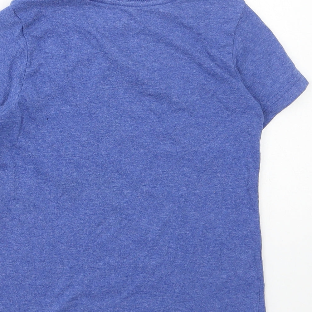 Disney Boys Blue Cotton Basic T-Shirt Size 2-3 Years Round Neck Pullover - Mickey Mouse, NYC