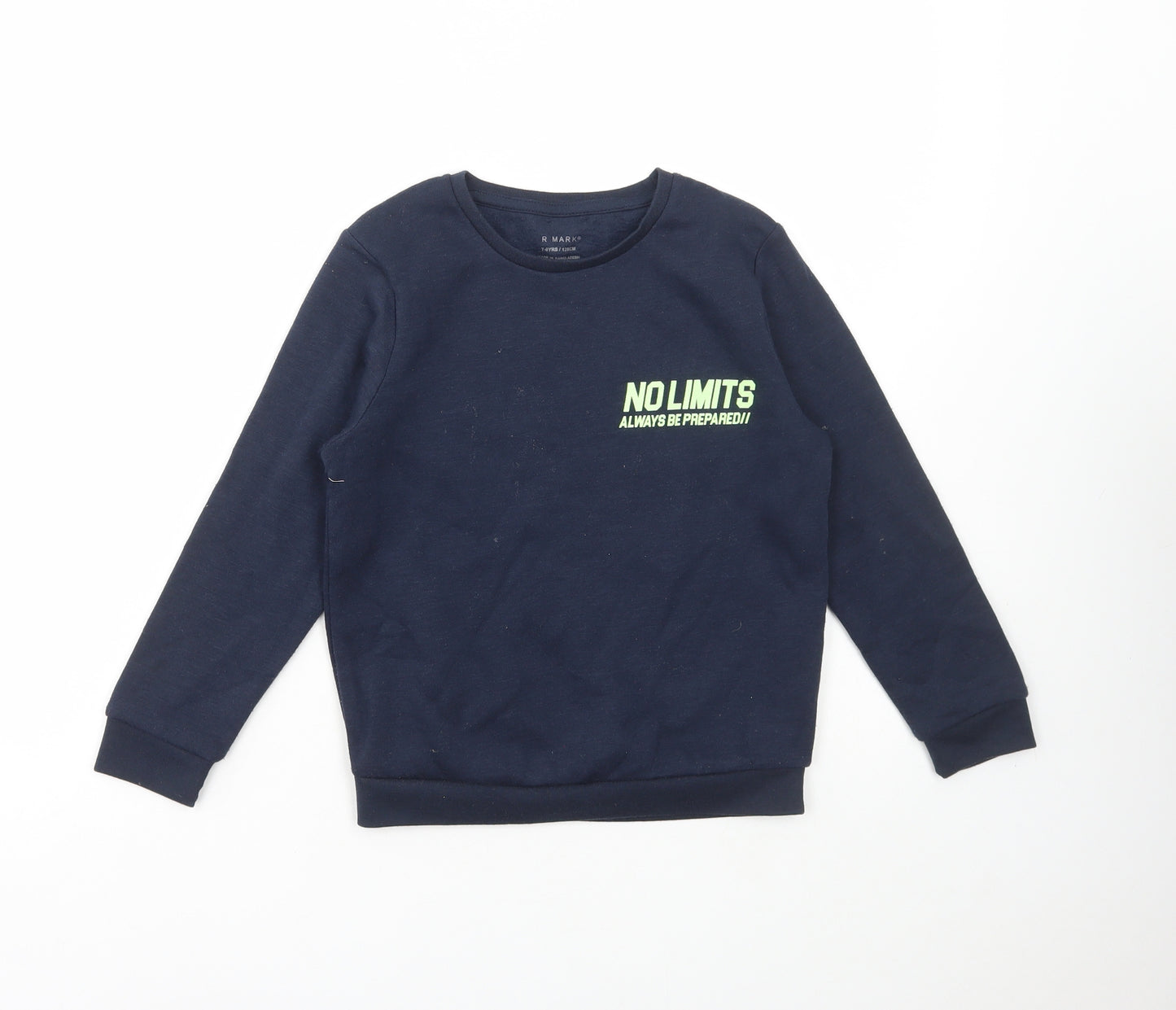 Primark Boys Blue Cotton Pullover Sweatshirt Size 7-8 Years Pullover - No Limits