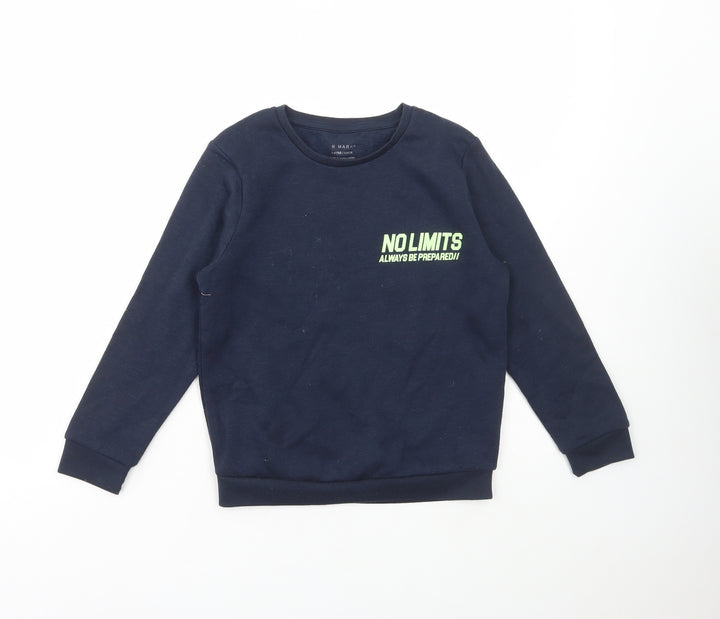 Primark Boys Blue Cotton Pullover Sweatshirt Size 7-8 Years Pullover - No Limits