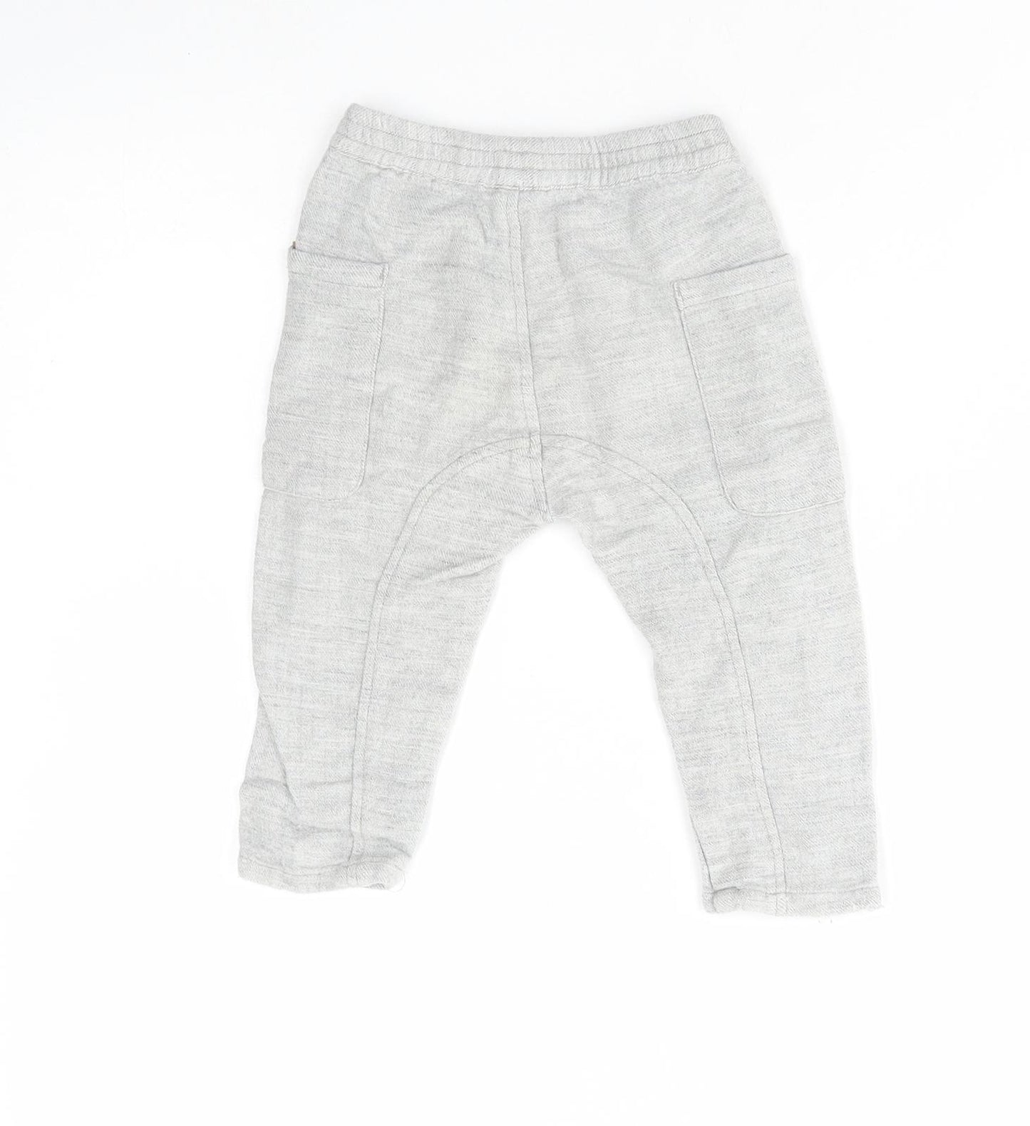 Zara Baby Grey Polyester Jogger Trousers Size 18-24 Months Button