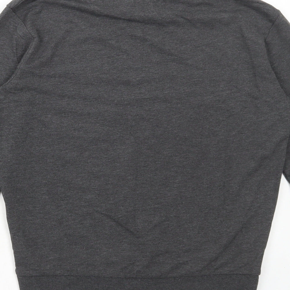 H&M Womens Grey Cotton Basic T-Shirt Size XS Round Neck - Witches