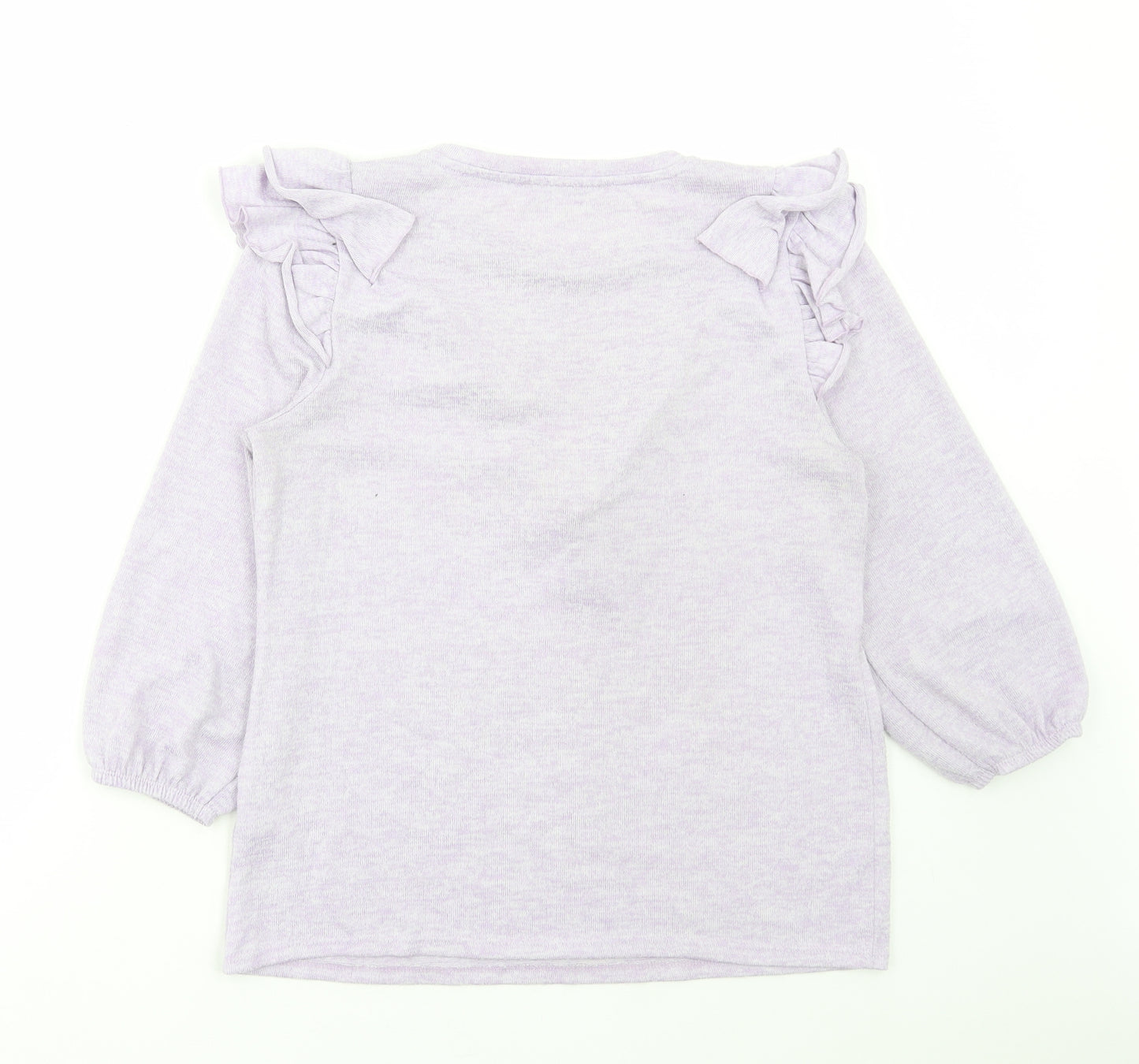 George Womens Purple Polyester Basic T-Shirt Size S Round Neck