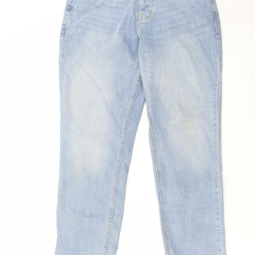 Denim & Co. Mens Blue Cotton Straight Jeans Size 30 in L36 in Regular Zip