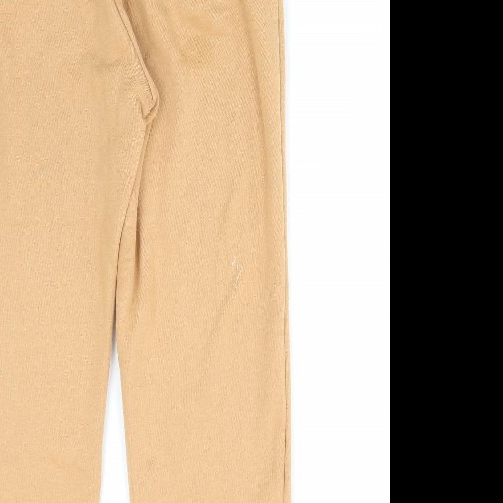 SheIn Womens Orange Cotton Jogger Trousers Size S L27 in Regular Drawstring