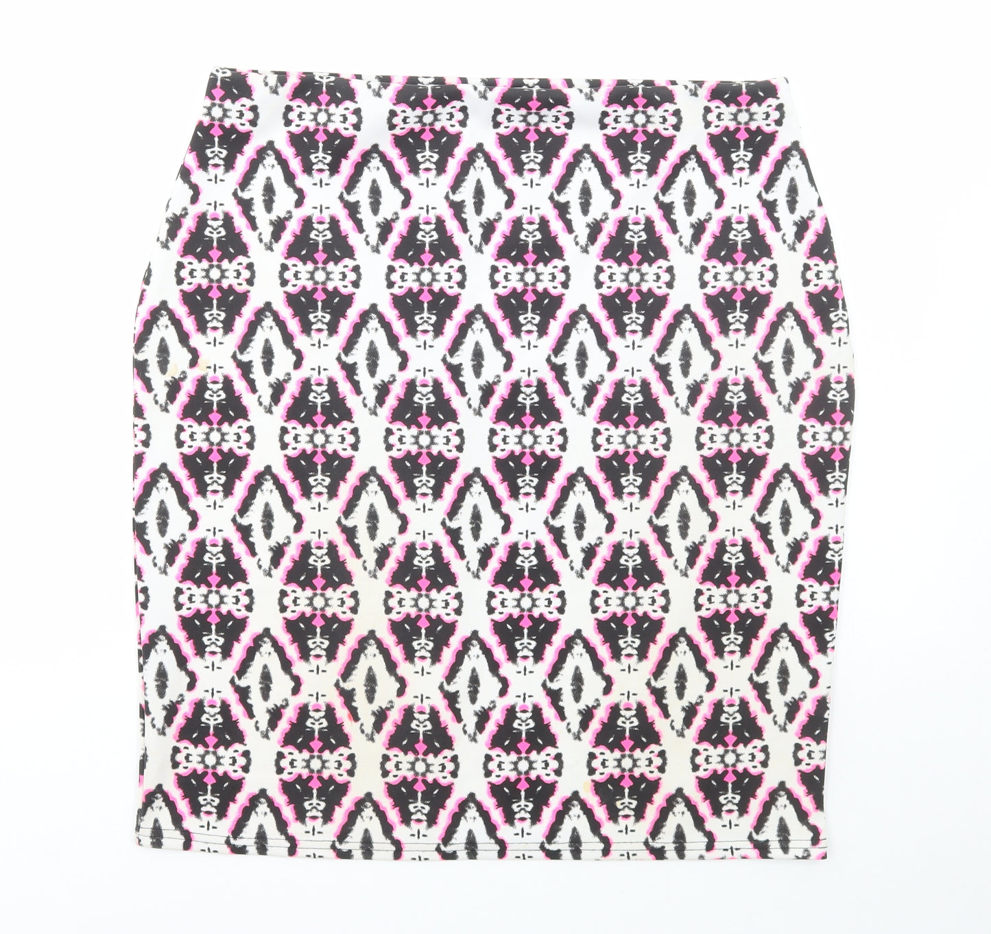 Simply Be Womens Multicoloured Geometric Polyester Straight & Pencil Skirt Size 16