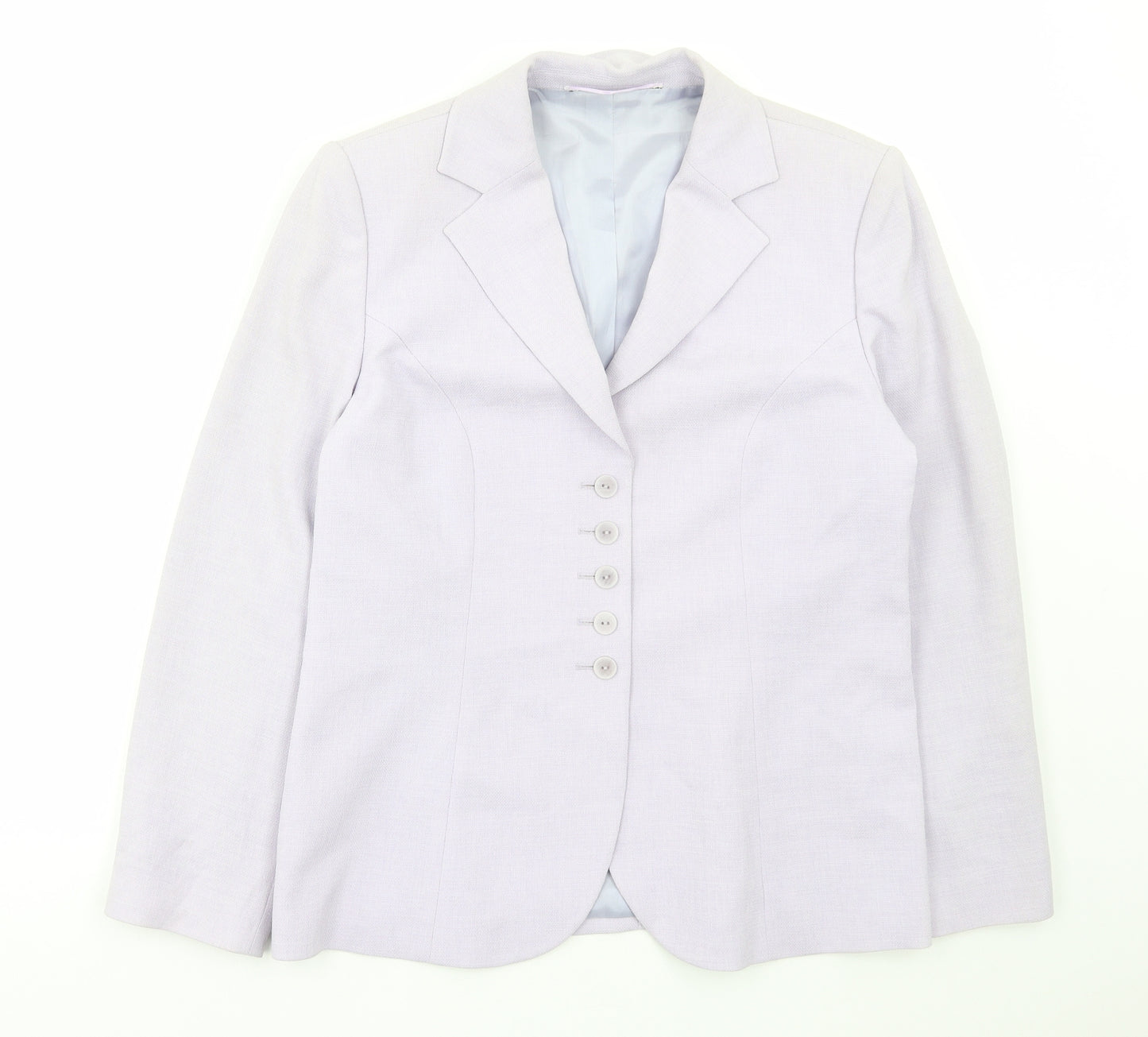Preworn Womens Purple Jacket Blazer Size M Button