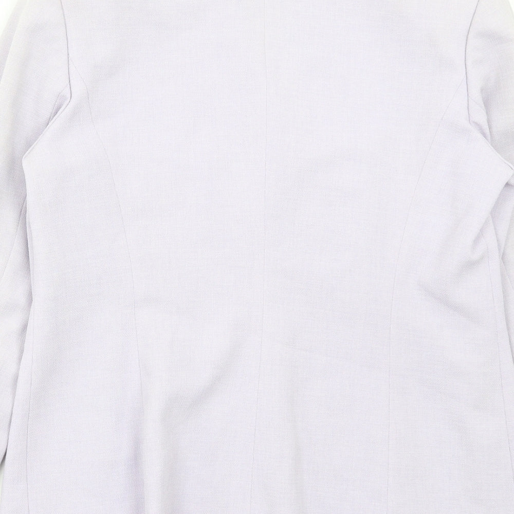 Preworn Womens Purple Jacket Blazer Size M Button