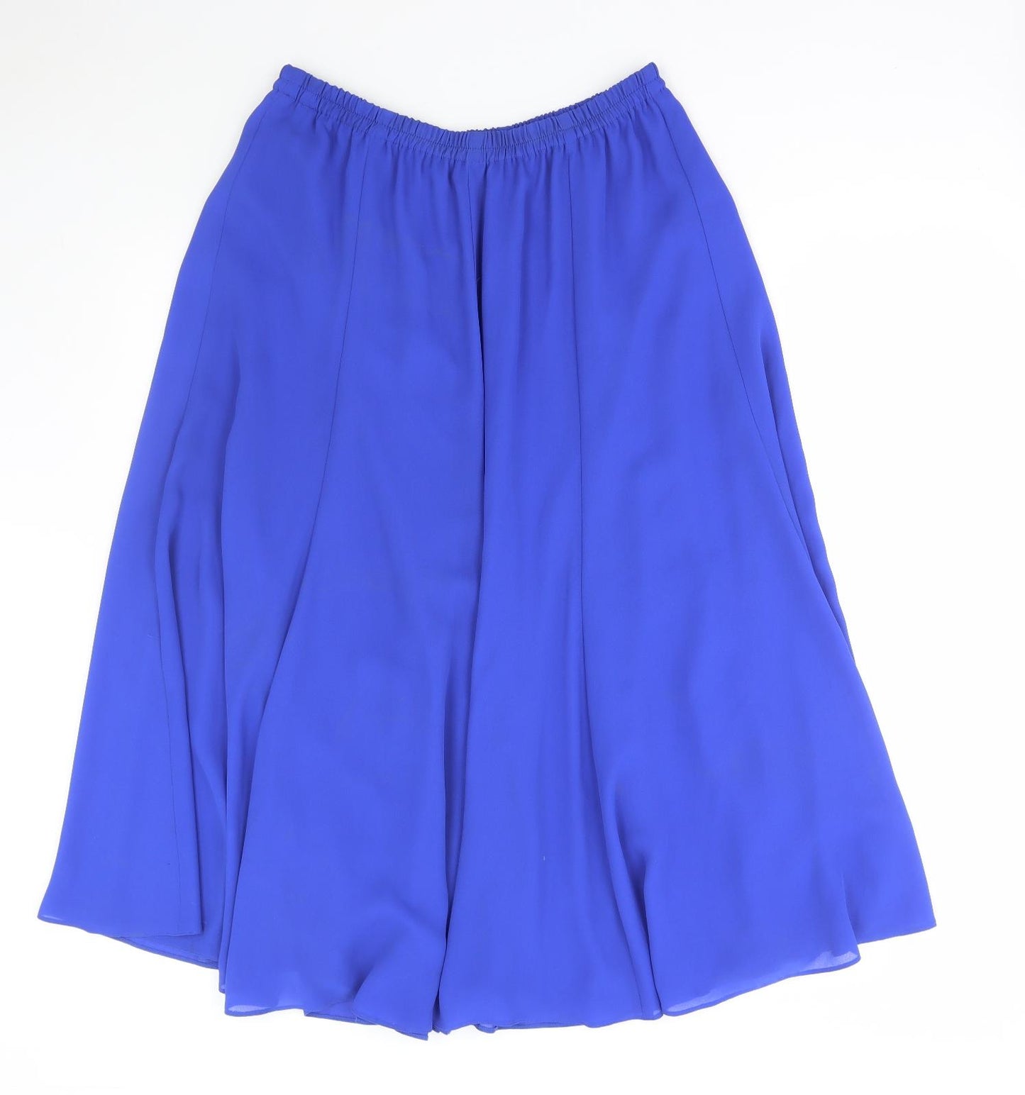 Oliver James Womens Blue Polyester Flare Skirt Size 22
