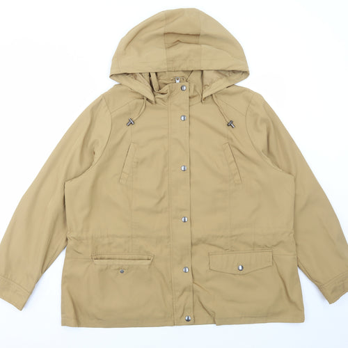 Marks and Spencer Womens Brown Jacket Coat Size 22 Zip