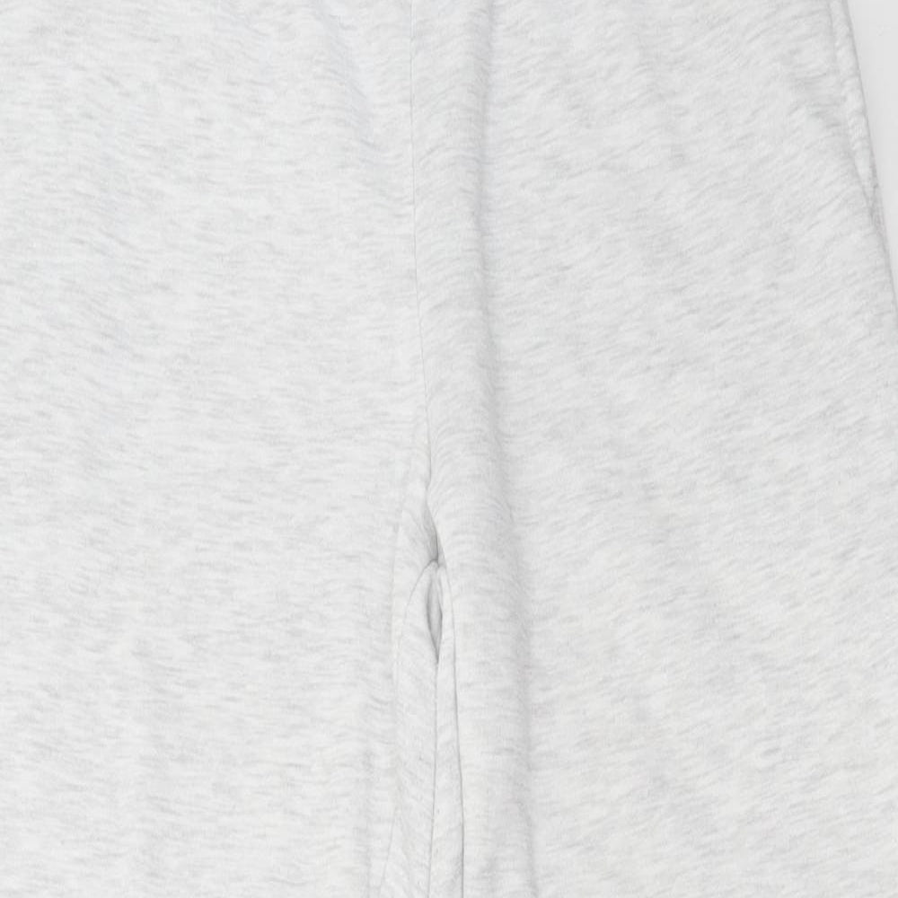 Primark Womens Grey Polyester Jogger Trousers Size S L28 in Regular Drawstring