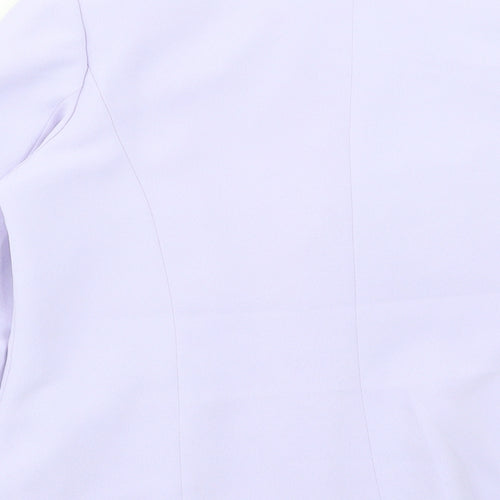 Eastex Womens Purple Jacket Blazer Size 10 Button